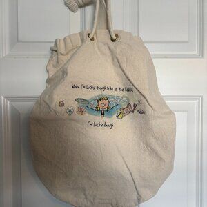 Vintage 2002 Co-Edikit Canvas Beach Bag